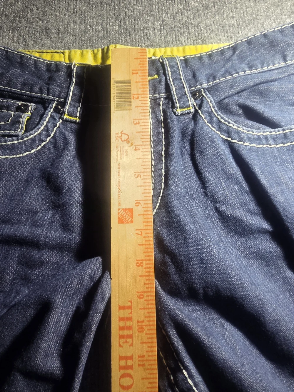 True Religion Men's Ricky Relaxed Straight Big T Jeans Blue Size 29x32